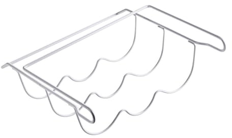 TOBBOMEY Scaffale Porta Bottiglie per Frigorifero in Ferro Pratico e Compatto Organizer Bottiglie Bevande Supporto per Lattine e Acqua