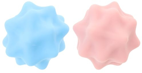 KOMBIUDA 2 Pezzi Palline da Massaggio Trigger Point in Silicone per Fascia Plantare, Set 2 Pezzi Due Colori, Strumento Portatile per Rilascio Tessuti Profondi e Automassaggio Piedi, per