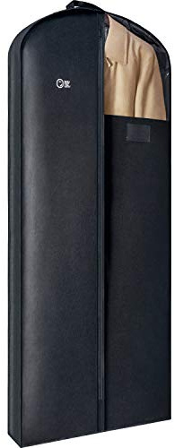Luxury Storage Garment Bag for Long Coat, Fur, Mink, Gown, Vestment and Choir Robe | 60 Inch + 5 Inch Gusset Cover | Heavy Duty, Hanging, Breathable, Foldable Travel and Wardrobe Clothes Protector