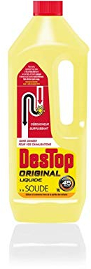 DESTOP Déboucheur Liquide ORIGINAL - 4 doses par Flacon de 950ml - Lot de 4