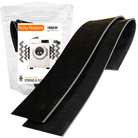 Alfombrilla de vibración para lavadora – Ajuste universal para lavadora y secadora – Anti amortiguación – Reducción de ruido/movimiento – Protección del suelo – Goma de grado industrial