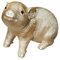 Spetebo Spardose goldene Sau - 20x18x10 cm - Sparschwein in Gold/Champagner - Sparbüchse Spardose Ferkel