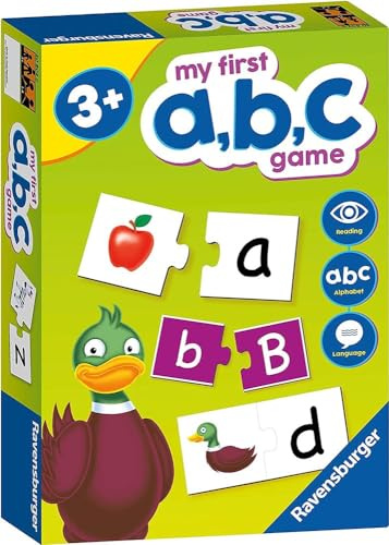 Ravensburger My First ABC Educational Games for Kids Age 4 Years Up - Ideal for Early Learning, Alphabet, Reading and Spelling