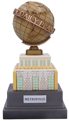 Nemesis Now DC The Daily Planet Ornament 22 cm, harts, officiellt licensierade DC-varor, Superman The Daily Planet Tower, Superman Comics heminredning, gjuten i finaste harts, handmålad skickligt