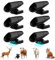 6 Piezas Alerta de Silbatos de Ciervo, Alarma Ultrasónica de Advertencia para Animales, Dispositivo de Seguridad de Conducción Anticolisión para Coche Camión y Motocicleta(Negro)