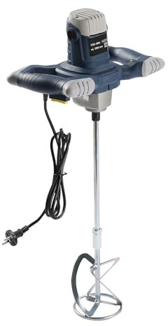 Miscelatore Per Malta 1400W 1200r/min Miscelatore Malta 6 Velocità Miscelatore Cemento Impastatore per Malta 12cm Ruota di Miscelazione Diametro Trapano Miscelatore Per Malte Vernici e Colle