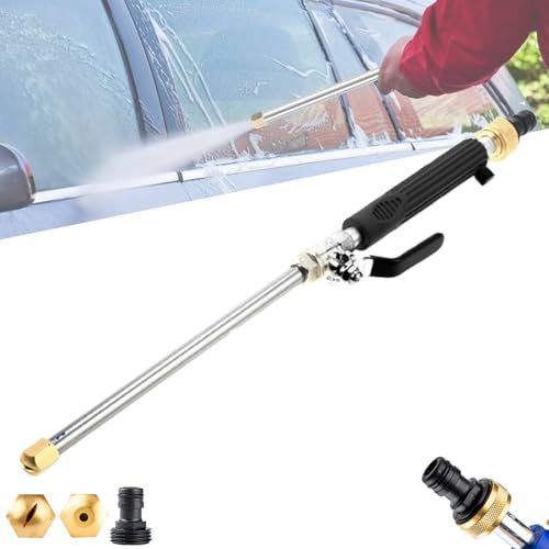 Lanza Hidrolimpiadora,Boquilla De Manguera De Alta Presión,Varilla De Lavado A Presión,pistola De Agua De Alta Presión,pistola De Limpieza De Alta Presión, Para El Hogar, Exterior, Riego Del Césped