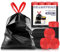 QILERR 35L Black Bin Bags with Tie Drawstring Handle 40 Count Extra Thick Plastic Bin Liner Leakproof Reinforced Rubbish Bags for Kitchen, Bathroom & Home, Fits 30-35L Pedal Bin