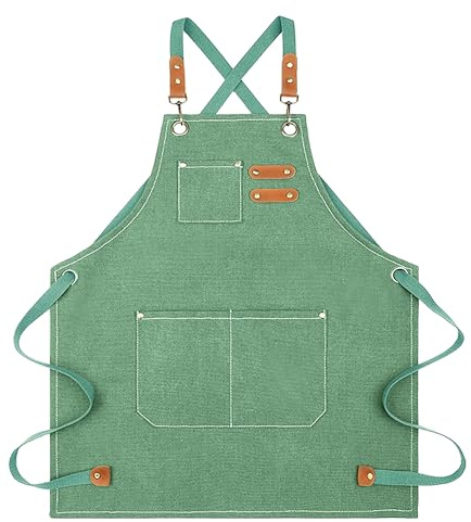 Nanxson Grembiuli da lavoro in tela per gli uomini con tasche Grembiule strumento per il giardinaggio