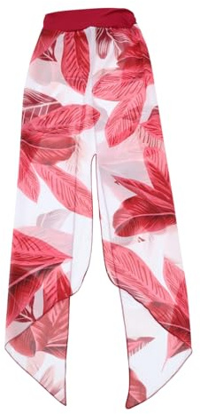 Healvian Bandeau Chimio Femme Large Coton Élastique Doux Bonnet De Nuit Antichute Cheveux Turban Style Pirate Protection Sommeil Couleur Feuille Rouge Profond