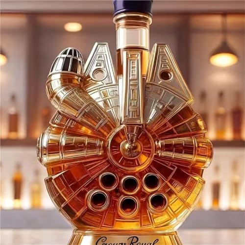 300 ml Whiskykaraff skulpturer staty – vinkanter, tomma vinflaskor i 3D-snäckform med djurmotiv, kreativ whiskykaraff av glas, vinförvaringsbehållare