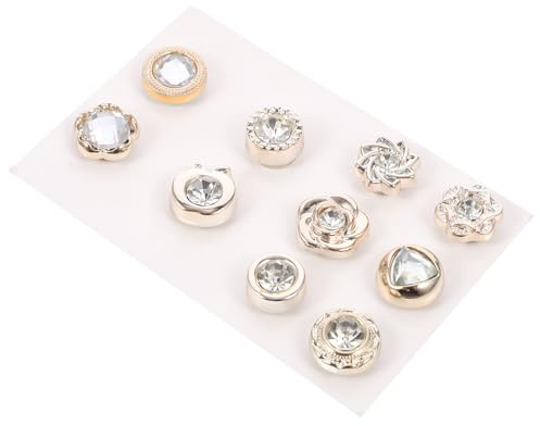 2 Juegos Botones Magnéticos para Camisa, Broches Anti-abrir para Ropa, Accesorios DIY de Costura, Cierre Magnético Práctico para Blusas y Camisas, Color Varios estilos