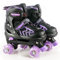 Kinder Rollschuhe für Mädchen, Jungen und Anfänger, 4 Größen Verstellbare, mit leuchtenden Rädern Quad Skates, geeignet für den Innen- und Außenbereich Eu35-38