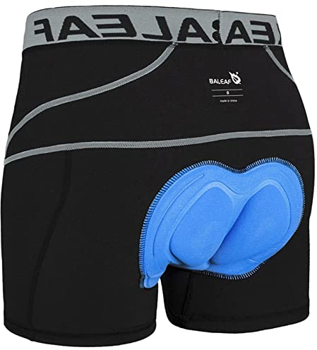 baleaf Fahrradhose Herren Radunterhose Gepolstert Radlerhose Gepolstert Fahrrad Unterhosen Radhose Kurz Radlerunterhose Fahrradbekleidung Grau XXL