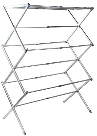 Expandable Folding Clothes Airer | 7.5m Drying Space | Washing Drying Rack | Space Saving 3 Tier Folding Design for Easy Storage | M&W