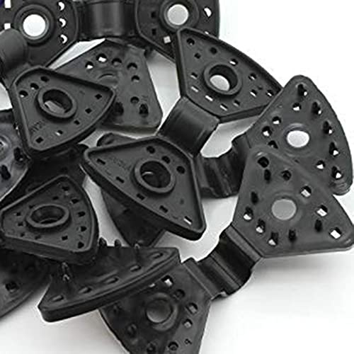 ZILL Set med 30 plastklämmor svart, väderbeständig, för presenning, folier, nät och mycket mer.