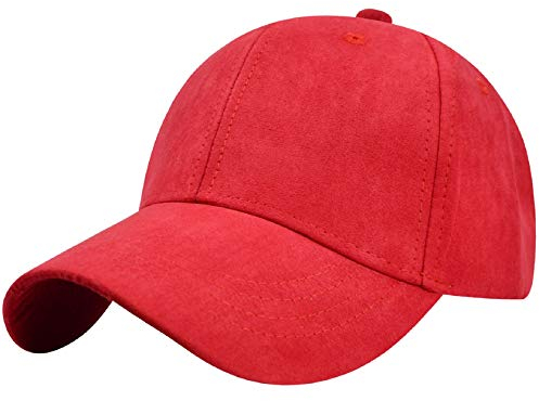 Tuopuda Cappellino Uomo Donne con Visiera Cappello Unisex Berretto da Baseball Cappellini Estivo Invernali Snapback Hip Hop cap Trucker Hat Cappelli per Circonferenza della Testa 56-62cm, Rosso
