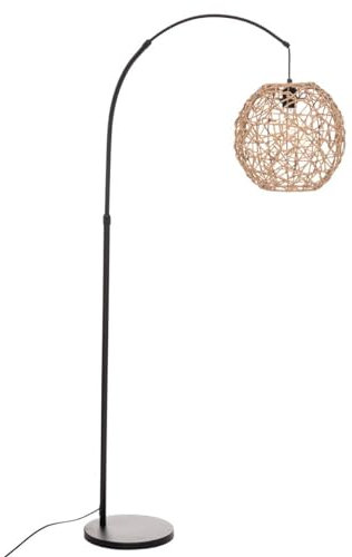 Atmosphera - Lampadaire arc Raahe - noir - métal H180 cm