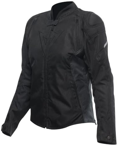 Dainese - Avro 5 Tex Jacket Wmn, Giacca Moto in Tessuto, con Protezioni, Woman, Nero/Nero/Nero, 40