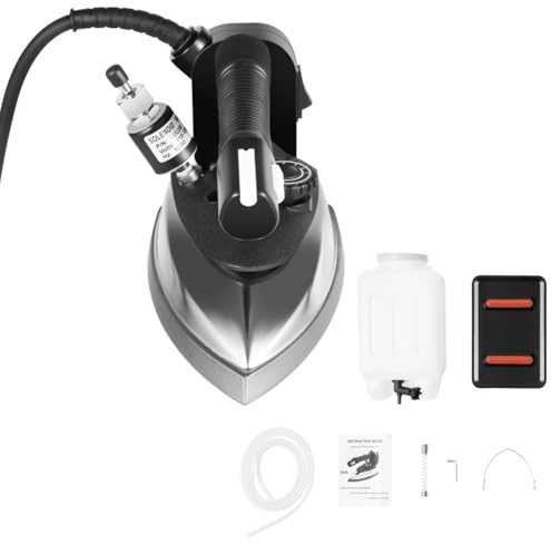 1200W Industrial Electric Steam Iron, 140~428℉ 5-Speed Lightweight Steam Iron Machine with 0.79Gal Water Tank