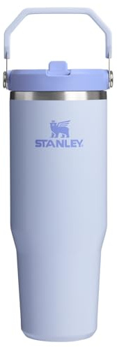 STANLEY IceFlow 2.0 Flip Straw Tumbler with Handle 30 oz | Twist On Lid and Flip Up Straw | Leak Resistant Water Bottle | Insulated Stainless Steel | BPA-Free | Dew Drop