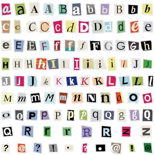 Vintage Letter Stickers 100Pcs, Aesthetic Scrapbook Stickers for Journals, Planners, DIY Decoration, Travel Scrapbooking & Retro Crafting