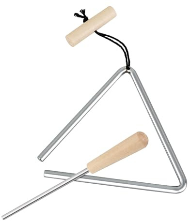 Hand Percussion Triangles – Steel Musical Triangle, Compact Portable Rhythm Tool | Early Education Instrument, Melodic Learning Enhancer Designed For Parent-child Practice Classroom Activities Home