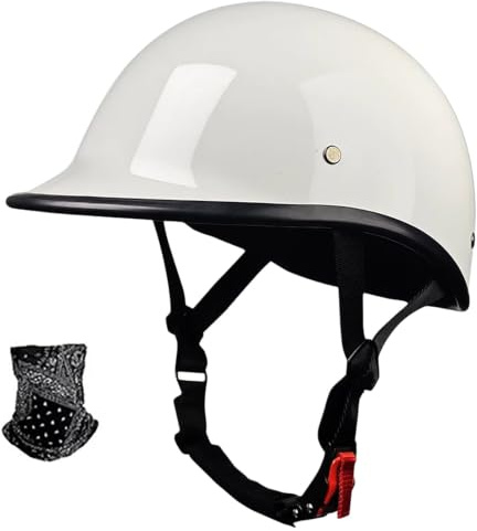 Vintage Motorcykelhjälm, ECE 22.06 Godkänd, Hjälm För Vuxna Män Och Kvinnor, Cruiser Scooterhjälm För Touring 4,XL(59-60CM)