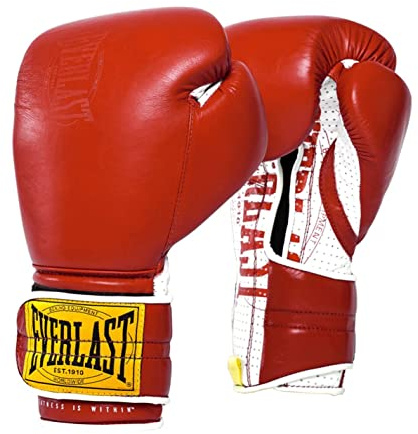 Everlast Unisex 1910 Boxing Handschuhe Kampfhandschuhe Rot 12oz