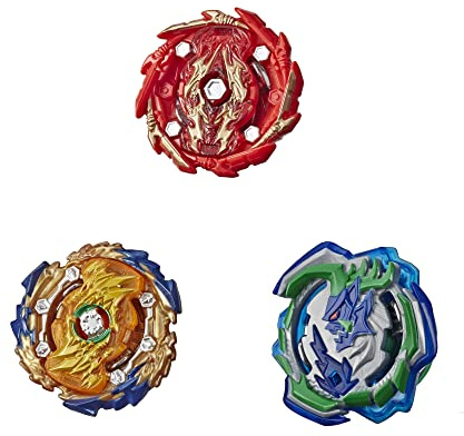 Beyblade Burst Rise Hypersphere Battle Hunters 3-Pack - Wizard Fafnir F5, Ogre O5, Bushin Ashindra A5 Battling Top Toys