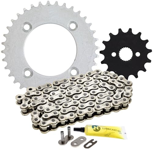 NICHE Drive Sprocket Chain Combo for Honda CRF70 XR70R Front 15 Rear 36 Tooth 420HZ Standard 86 Links