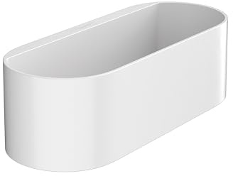 hansgrohe WallStoris - Ablagekorb tief, Duschablage ohne bohren, Duschkorb ohne bohren, Badezimmeraufbewahrung, Badezimmer Zubehör, Bad Accessoires, Mattweiß, 27912700