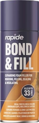 500ml Expanding Foam Filler – PU Expansion Insulation Spray for Gap Filling, Bonding, Sealing & Insulation – Multi-Purpose Foam for Walls, Roofs, Windows, Pipes, Floorboards