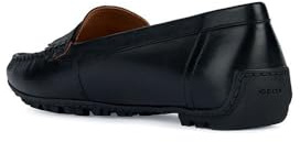 Geox Femme D Cosmopolis + Grip Moccasin, Noir, 40 EU
