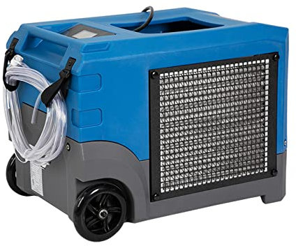 Mounto MOUNTO 268Pints LGR Commercial Compact Dehumidifier with Pump and Drain Hose, LGR Portable Dehumidifier with wheels for Home, Basements, Garages, and Job Sites (Blue)
