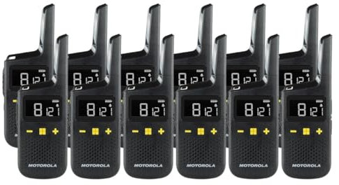 Motorola XT185 PMR446 Licence Free Waterproof and Dust-tight Two Way Walkie Talkie Business Radio (Twelve pack)
