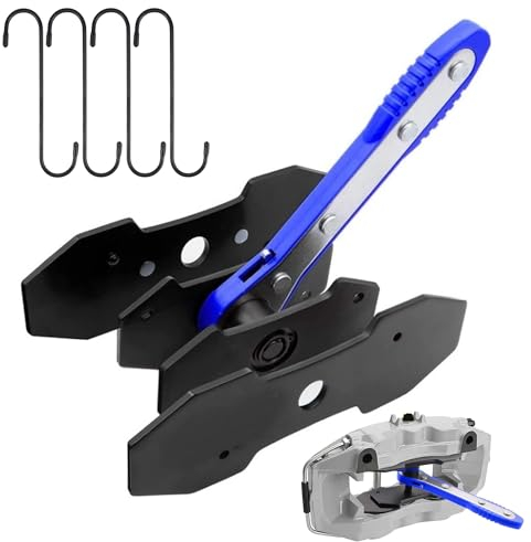 GIAK Set di 7 utensili per il ripristino del pistone del freno, pinza freno a cricchetto, con 4 ganci di ricambio per pinza freno per la riparazione di freni auto (B)