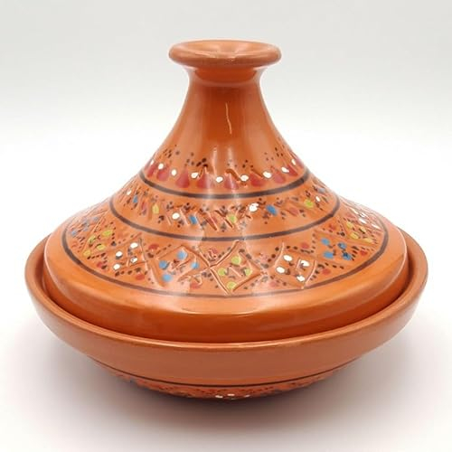 Tajine Marrakesch einzeln ausgestellt, 22 cm, Orange