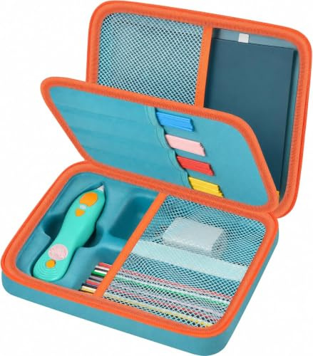 casmilee Sac pour stylo 3D 3Doodler Start+ Essentials (2023/2024) pour enfants - Kit d'activités artistiques - Rangement pour jouets éducatifs STEM - Pour filaments en plastique - Pour DoodlePad