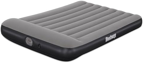 Bestway TriTech Dubbel luftsäng med USB-elektrisk pump, 191 x 137 x 30 cm, för 2 personer, upp till 300 kg, I-strål-innerkonstruktion, flockad yta, integrerad kudde, inomhus- och utomhusbruk