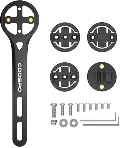 CooSpo Quick Release Bike Computer Mount for Garmin, Wahoo, Bryton, Out Front Cycling Computers