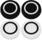 eMagTech 2 Set Cappucci Joystick In Silicone Morbido Custodia Protettiva Copri Thumb Stick Grip Compatibile Con ASUS ROG Ally Controller Di Gioco Bianco E Nero