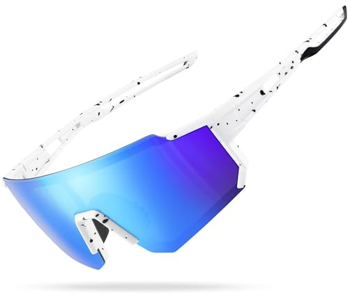 Suoso Polarized Sports Sunglasses - Cycling and Running Eyewear for Men and Women - Wrap Around MTB and Ski Glasses