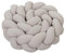 babybay Baby Kuschelschlange Waffelpiqué (Made in EU) - Kuschelschnecke in vielen Farben und Größen, Nackenrolle, Kopfschutz für Wickeltisch (weißgrau, 180cm)
