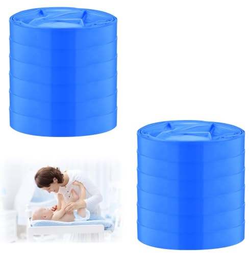 BUTBU 12 Recharge Poubelle a Couche, Sac Poubelle Couche, Excellente Résistance aux Odeurs et à la Casse, Bebe Recharge Sac Garbage can Layer Compatible Avec la Plupart des Seaux à Layer