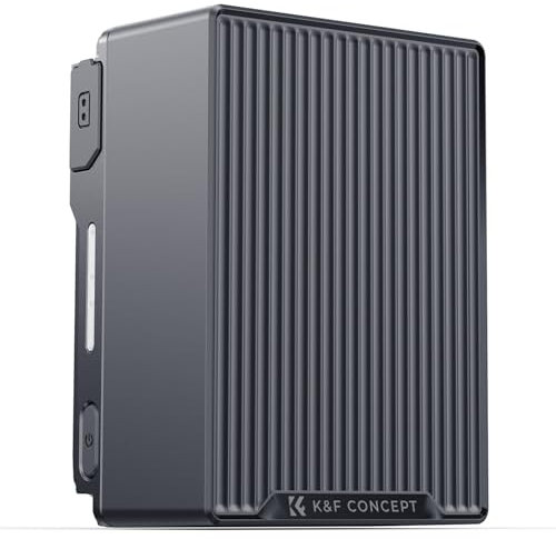 K&F CONCEPT KF-V99 SE V-Mount Akku, 99Wh 6700mAh V-Mount Battery mit PD 100W USB-C Schnellladung, mit Dual D-TAP/A/USB-C/DC/TFT Display/Notlicht für Kamera, Camcorder, Monitor, Videoleuchte