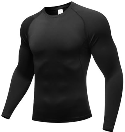 Towintec Maglietta a Compressione da Uomo Maglia Manica Lunga Camicia Asciugatura Rapida Traspirante Maniche Lunghe Maglietta Termica da Corsa Palestra Ciclismo Fitness Allenamento Sportiva Shirt