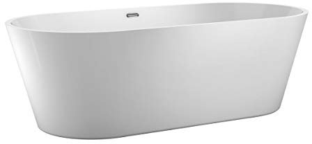 Newark Freestanding Bath | Double Skinned Acrylic Bathtub | Oval Design| Double Ended | 1675 x 780