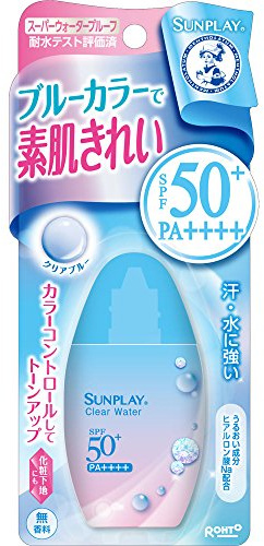 Mentholatum Sunplay Clear Water Blue Color Unscented SPF50+ PA++++ 30g