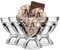 Premier Housewares Set of Four Sundae Dishes | Durably Constructed Stable Sundae Glasses | Ample Space Glass Dessert Bowl | Round Design Ice Cream Cups | Compact Dishes